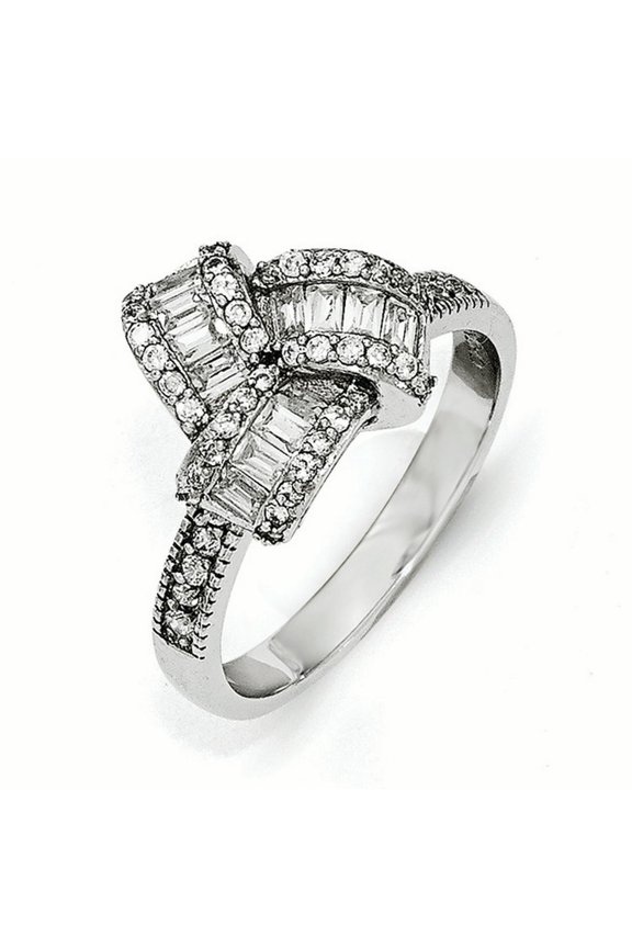 Cheryl M Sterling Silver CZ Ring