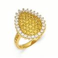 thumbnail image 1 of Cheryl M  Sterling Silver Gold-plated White/Yellow CZ Ring, 1 of 3