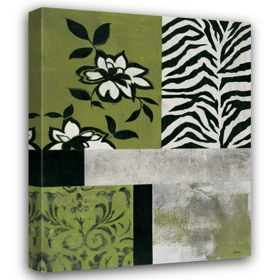 Cheryl Martin 20x24 Gallery Wrapped Canvas Wall Art Titled - Playing with Patterns I