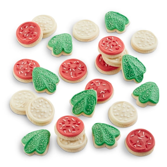 Cheryl's Cookies Bow Gift Box with 24 Buttercream-Frosted Holiday Sugar Cookies, Individually Wrapped, Gourmet, & Fresh Delivery Christmas Cookies, Holiday Dessert, Cookie Gift for Friends,