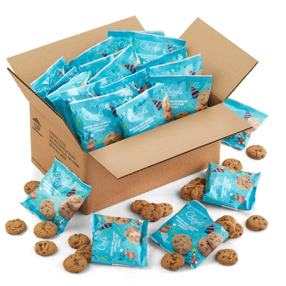 Cheryl's Cookies Birthday Cookie Gift Box, Includes a Buttercream-Frosted Vanilla Cake Cookie, Individually Wrapped, Gourmet, Handmade, Favors, Parties, Events, Birthday Gift for Family & Friends