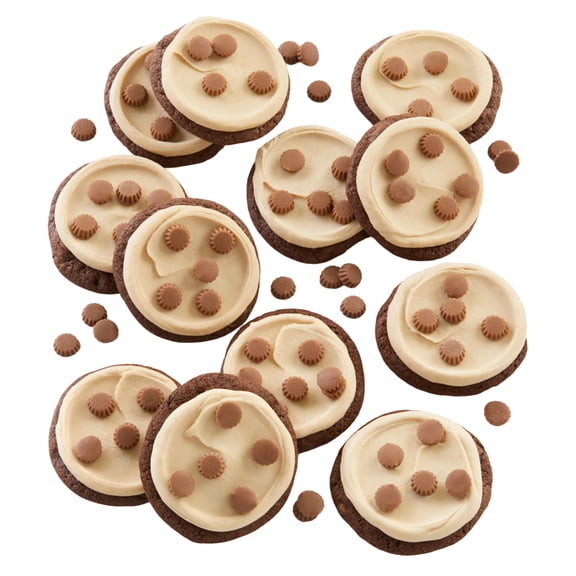 Cheryl's Cookies Peanut Butter Frosted Buckeye Cookie Flavor Box, 12 Cookies Individually Wrapped, Gourmet, & Fresh Delivery Gift for Loved Ones, Family, Friends, Coworkers