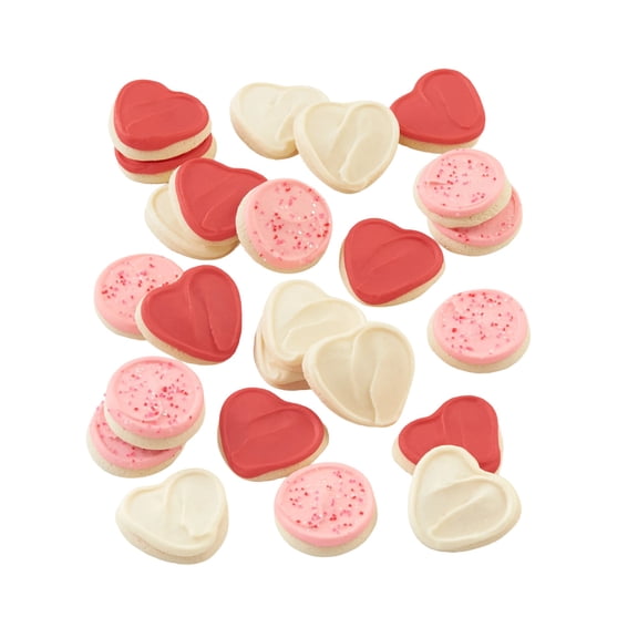 Cheryl's Cookies® Valentine Gift Box, with 24 Buttercream Cookies, Individually Wrapped, Gift for Loved Ones, Friends, Family, Coworkers