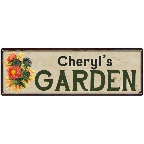 Cheryl's Garden Sign Chic Decor 6x18 Sign Gift 206180017062