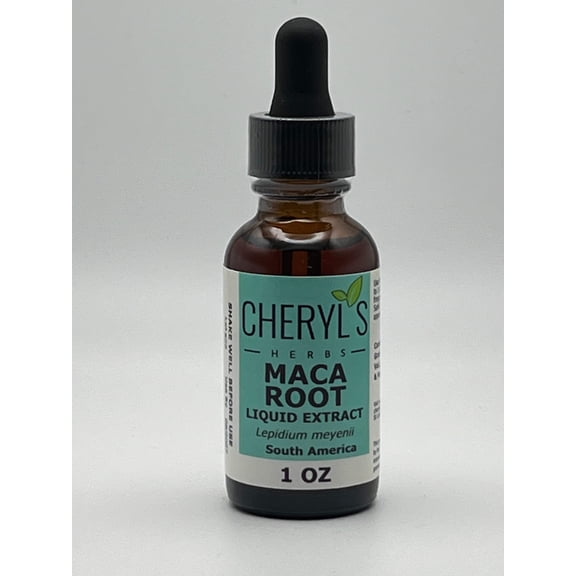 Cheryl's Herbs Maca Root (Lepidium Meyenii) Liquid Extract- Supports Reproductive System Health
