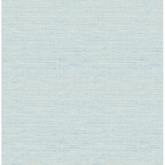 Chesapeake Agave Blue Faux Grasscloth Unpasted Non Woven Wallpaper, 20.5-in by 33-ft, 56.4 sq. ft.