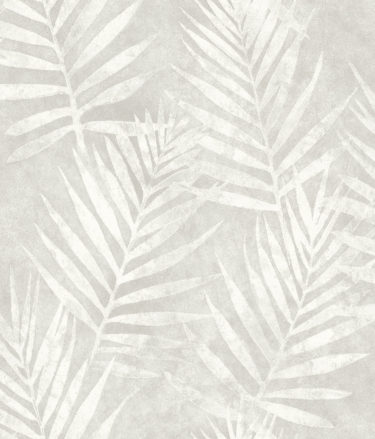 Chesapeake Amador Silver Palm Prepasted Easy Walls Wallpaper, 20.5in