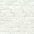 thumbnail image 1 of Chesapeake Arlington Off White Brick Prepasted Non Woven Blend Wallpaper, 20.5-in by 33-ft, 56.4 sq. ft., 1 of 3