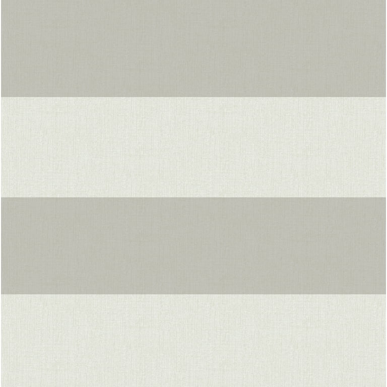 Chesapeake Awning Grey Stripe Wallpaper