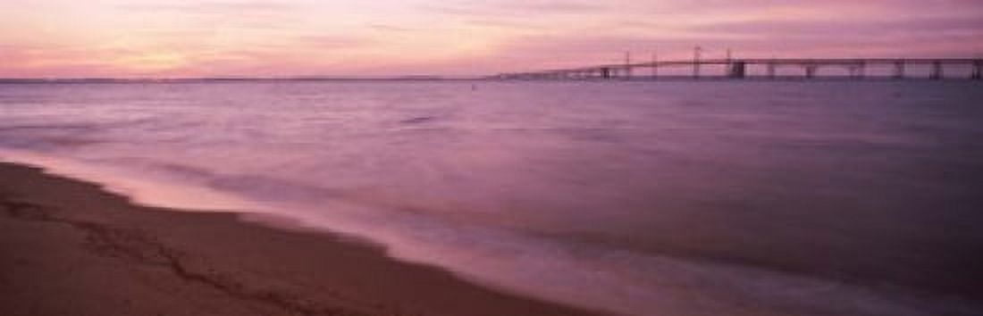 Chesapeake Bay Bridge MD Canvas Art - Panoramic Images (38 x 12)