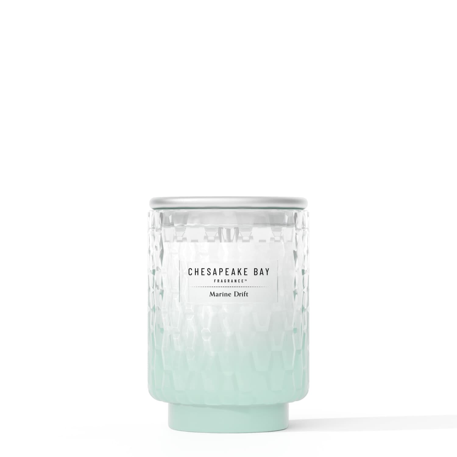 Chesapeake Bay Candle 8 oz | Marine Drift Scent |Exclusive Mood Evoking Fragrance |Textured Sea Glass-Inspired Jar | Premium Soy Blend Wax with Essential Oils