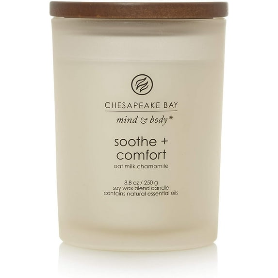 Chesapeake Bay® Candle Mind & Body Collection Medium Jar Candle, Soothe & Comfort (Oat Milk Chamomile)