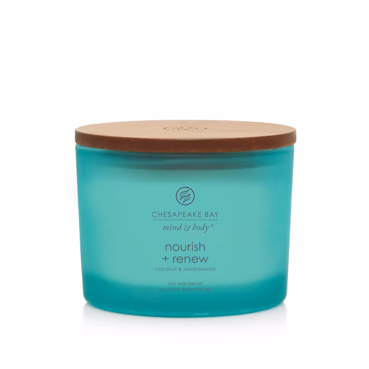 thumbnail image 1 of Chesapeake Bay Candle Nourish + Renew - Coconut & Sandalwood Large 3-Wick Coffee Table Jar Candle, 1 of 4