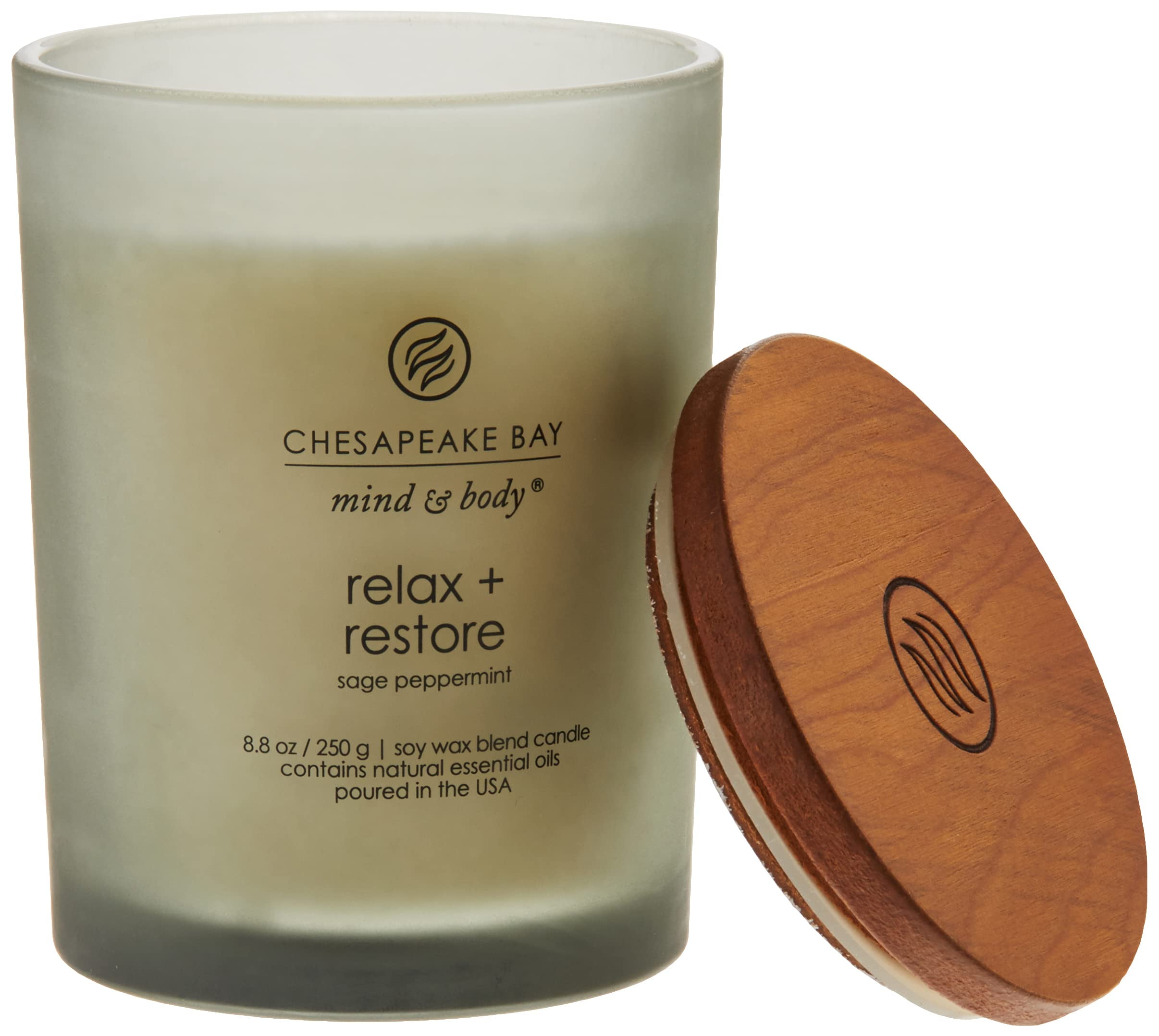 White Frosted Glass Soy Lavender Scented Jar Candle