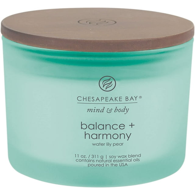 Chesapeake Bay Candle Scented Candle, Balance + Harmony (Water Lily Pear) Coffee table , 11 oz. / 312 g.