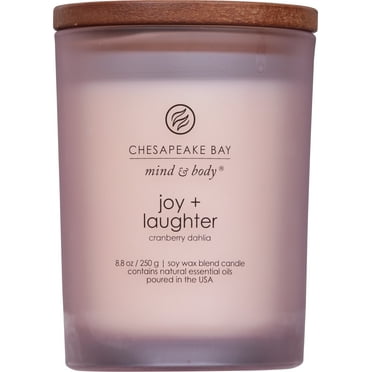 Chesapeake Bay Candle Scented Candle, Joy + Laughter (Cranberry Dahila), Medium