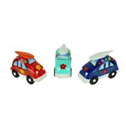 Chesapeake Bay Ltd Colorful Wood Surfer Flower Power Beach Buggy Set of 3
