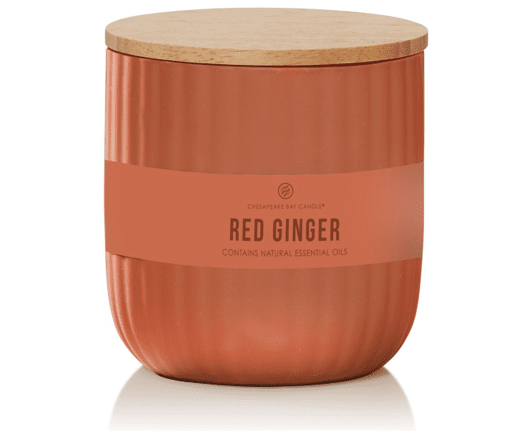 Chesapeake Bay Red Ginger - 10.1oz Medium Ribbed Jar Candle - image 1 of 9