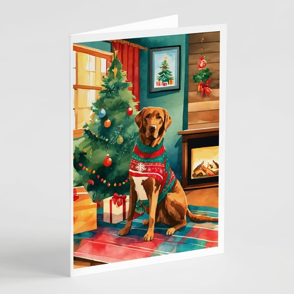 Chesapeake Bay Retriever Christmas Greeting Cards Pack of 8 7 in x 5 in