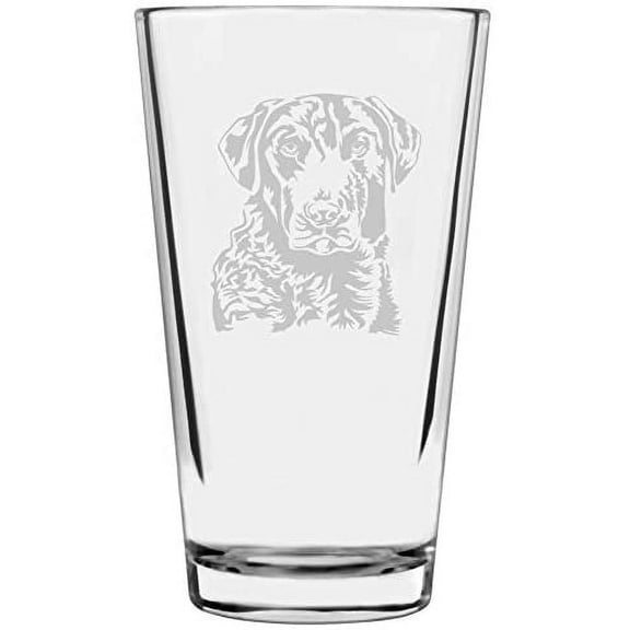 Chesapeake Bay Retriever Dog Themed Etched All Purpose 16oz Libbey Pint Glass