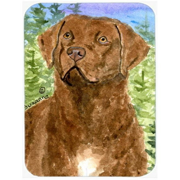 Chesapeake Bay Retriever Glass Cutting Board- Large