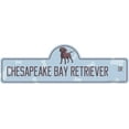 thumbnail image 1 of Chesapeake Bay Retriever Street Sign | Indoor/Outdoor | Dog Lover Funny Home Décor for Garages, Living Rooms, Bedroom, Offices | SignMission personalized gift | 20" Wide, 1 of 5