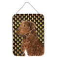 thumbnail image 1 of Chesapeake Bay Retriever Wheaten Candy Corn Halloween Portrait Wall or Door Hanging Prints, 1 of 2