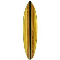 Chesapeake Bay Striped Wood Surfboard Wall Hanging 39 inch - Brown
