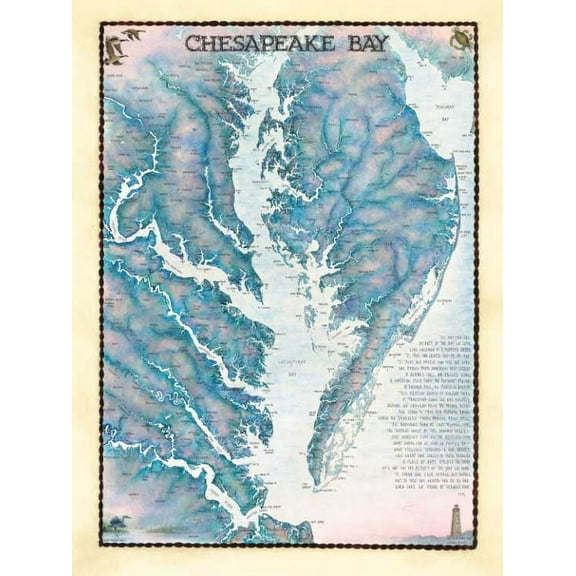 Chesapeake Bay Waterways Map Puzzle