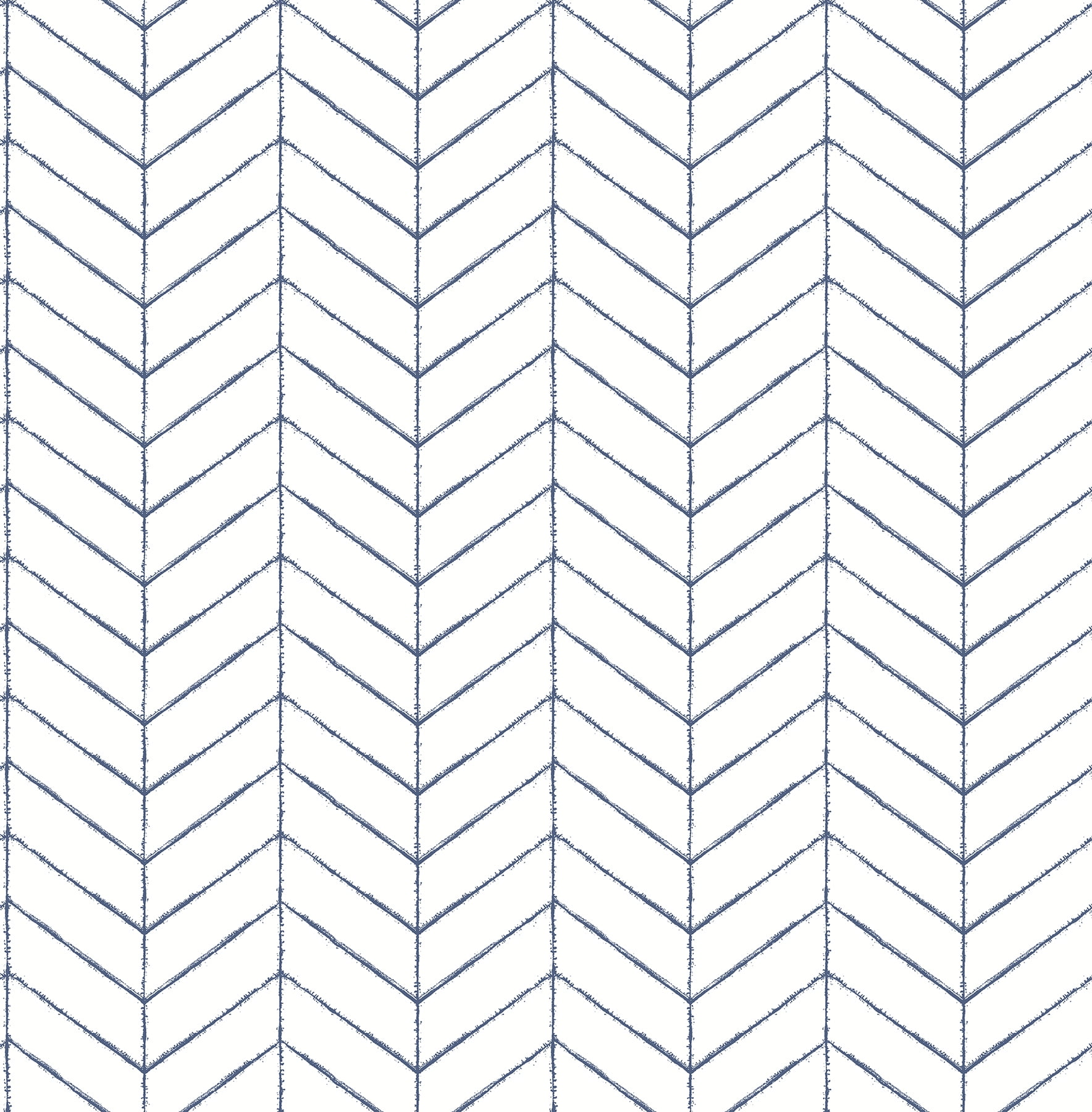 Chesapeake Bison Navy Herringbone Unpasted Non Woven Wallpaper, 20.5-in by 33-ft, 56.4 sq. ft.