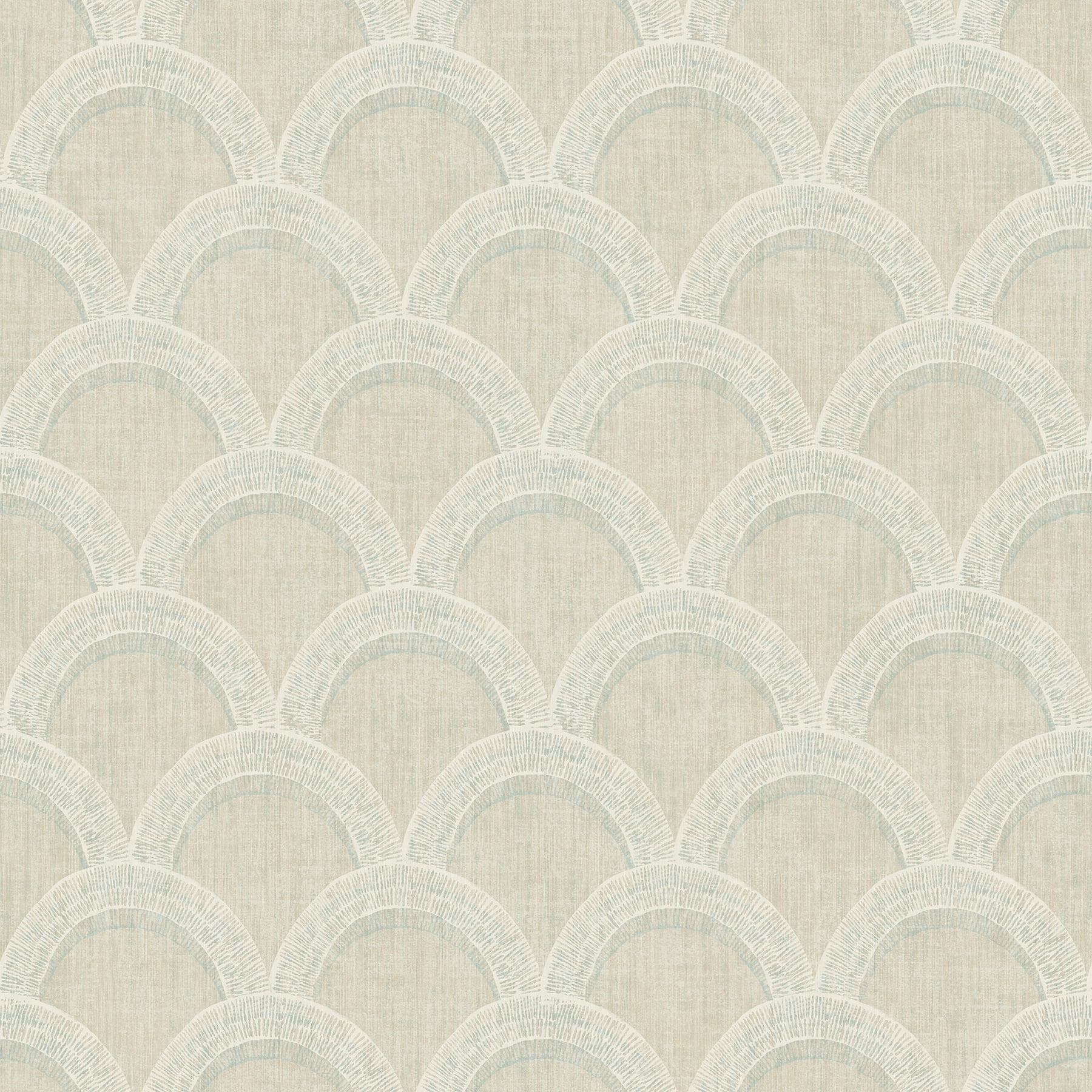 Chesapeake Bixby Khaki Geometric Prepasted Easy Walls Wallpaper, 20.5