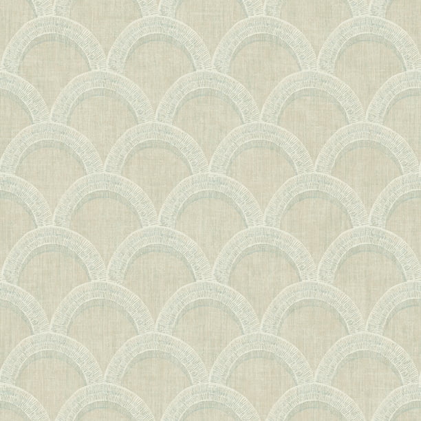 Chesapeake Bixby Khaki Geometric Prepasted Easy Walls Wallpaper, 20.5
