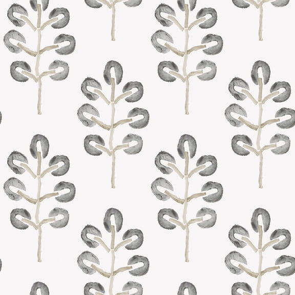Chesapeake Black, Plum Tree Botanical Wallpaper 10.25 inch
