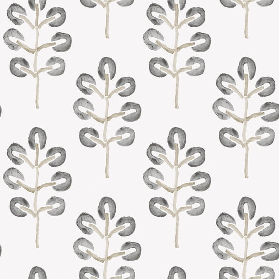 Chesapeake Black, Plum Tree Botanical Wallpaper 10.25 inch