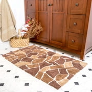 Chesapeake Boulder 2pc Brown Bath Rug Set (21"x34" & 24"x40")