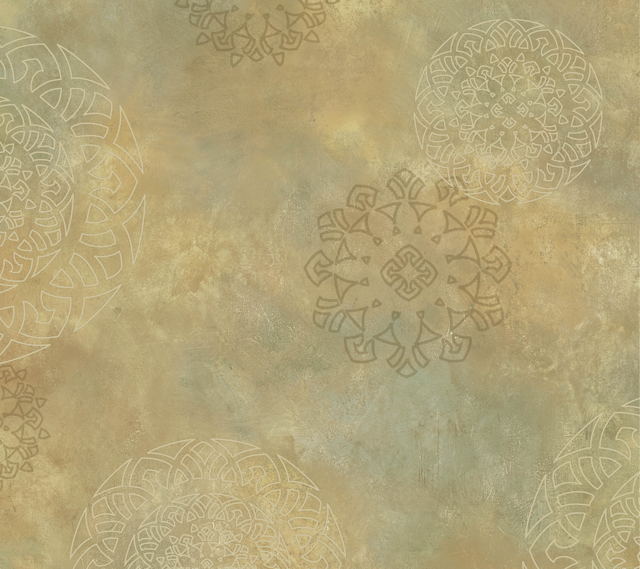 Chesapeake Brown Henna Medallion Prepasted Easy Walls Wallpaper, 20.5