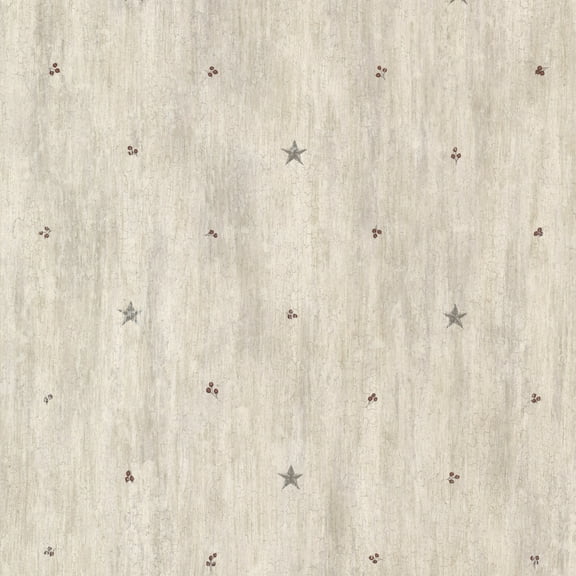 Chesapeake Bryndle Grey Barnstar & Sprigs Wallpaper