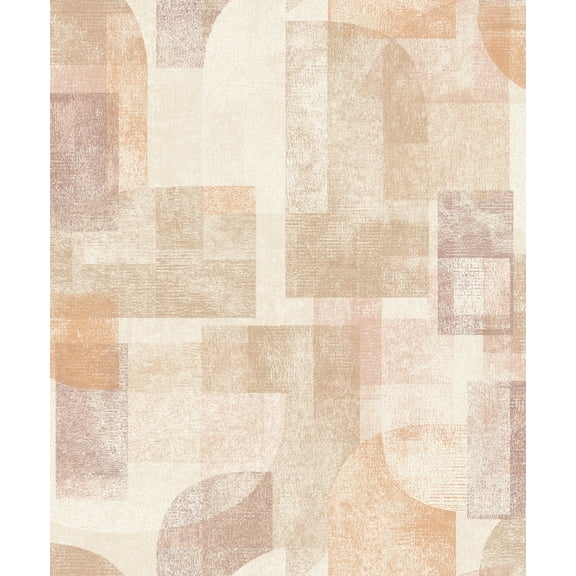 Chesapeake Cassandra Rust Block Geometric Wallpaper