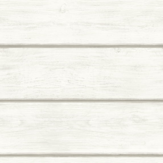 Chesapeake Cassidy Off-White Wood Planks Wallpaper