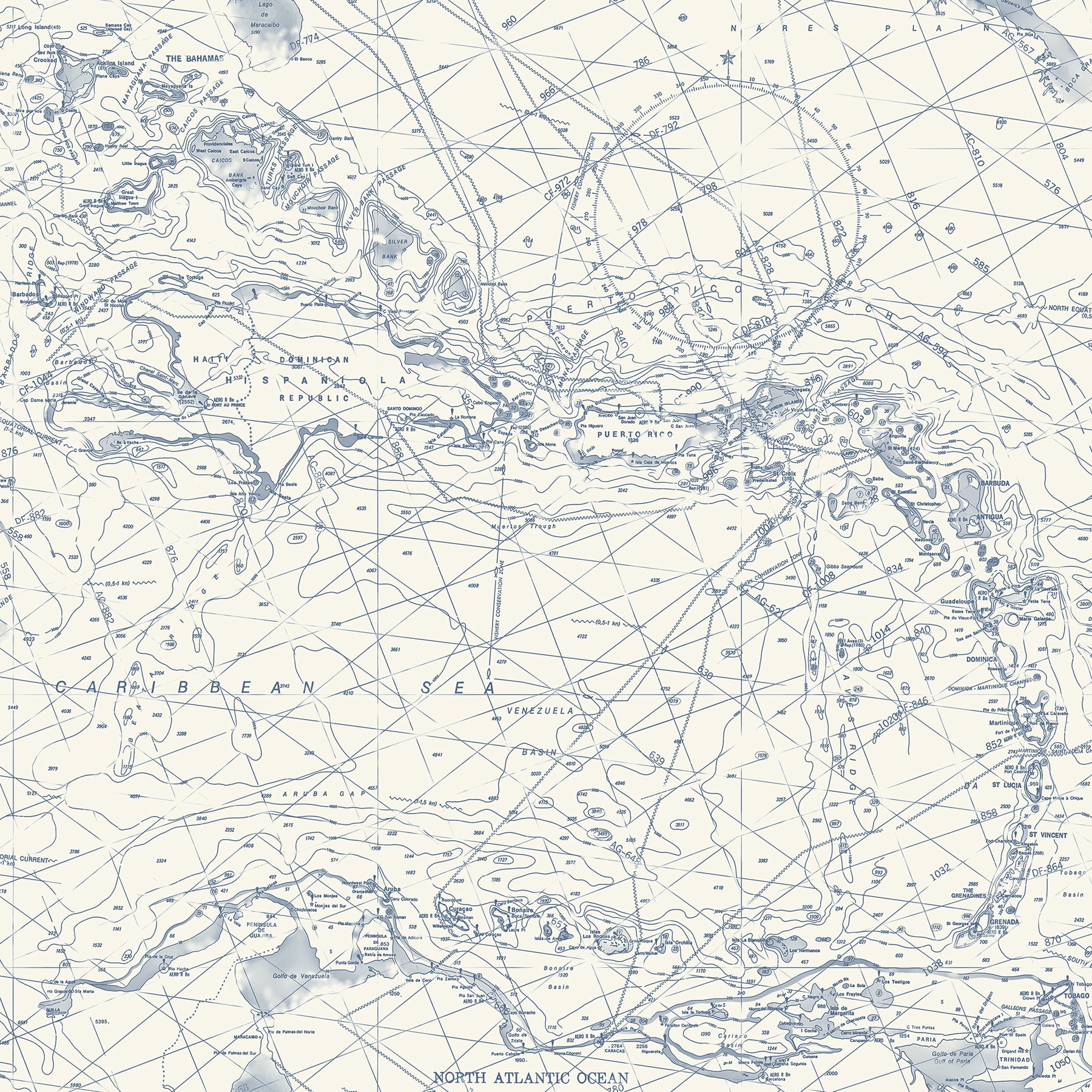 Chesapeake Charts Navy Nautical Chart Wallpaper