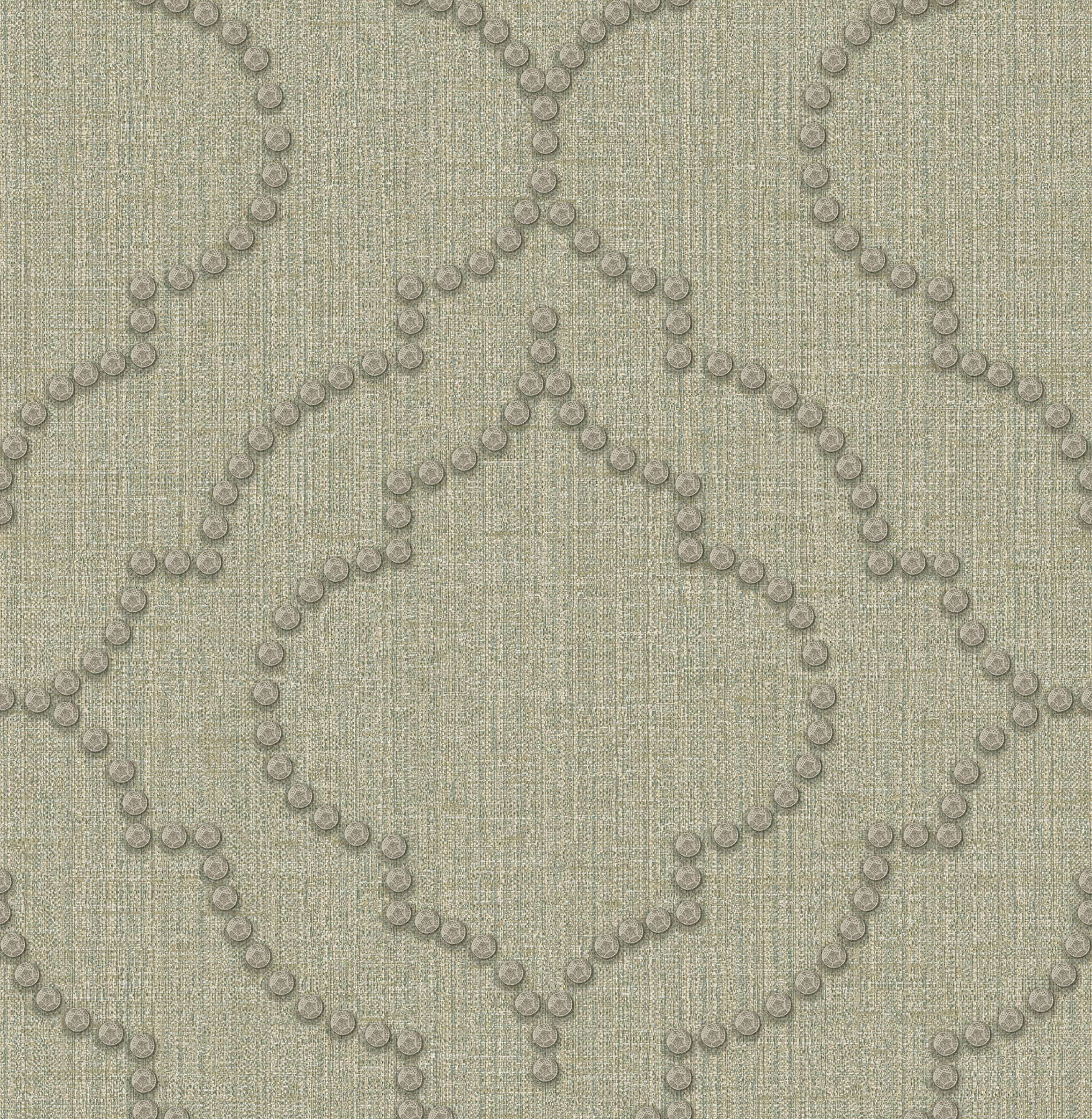 Chesapeake Chelsea Teal Quatrefoil Wallpaper