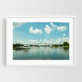thumbnail image 1 of Chesapeake City 02 - Chesapeake City Maryland Photography Harbor Bridge Boat Water Scenic Landscape Summer White Framed Wall Art Print 5 x 7 inches, 1 of 3