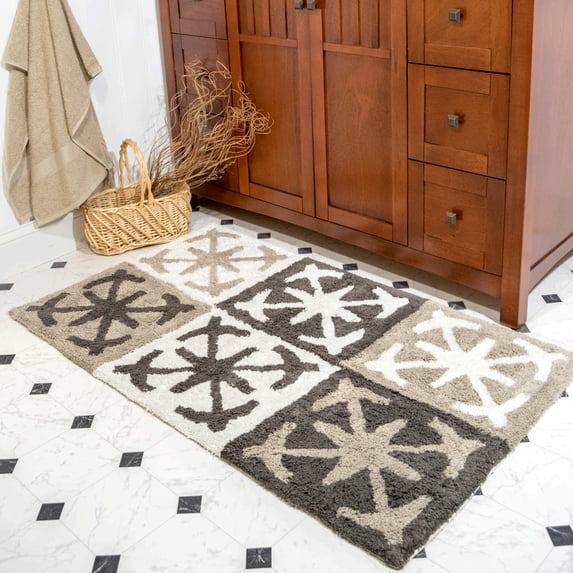 Chesapeake Columbia 2pc Sand Dunes Bath Rug Set (21"x34" & 27"x45")