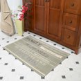 thumbnail image 1 of Chesapeake Cotton printed typography Gray Pattern rug (24"x36"), 1 of 4