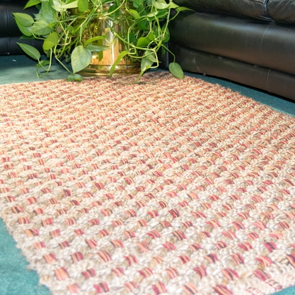 Chesapeake Criss cross Red rug (3'x5')