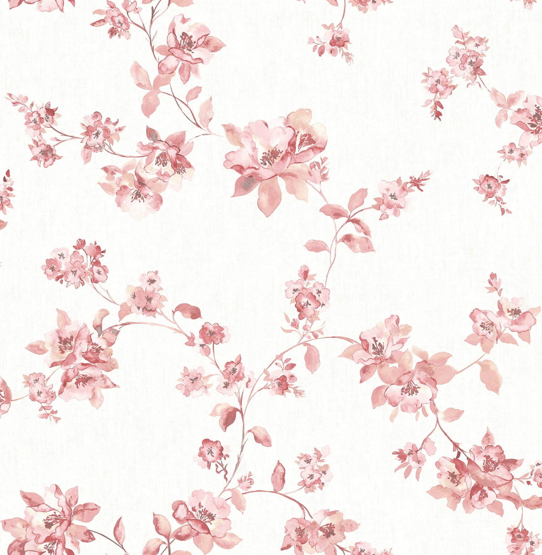 Cyrus Rose Floral Pre-Pasted Washable Wallpaper
