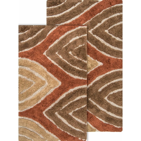 Chesapeake Davenport 2pc Adobe Bath Rug Set (21"x34" & 24"x 40")