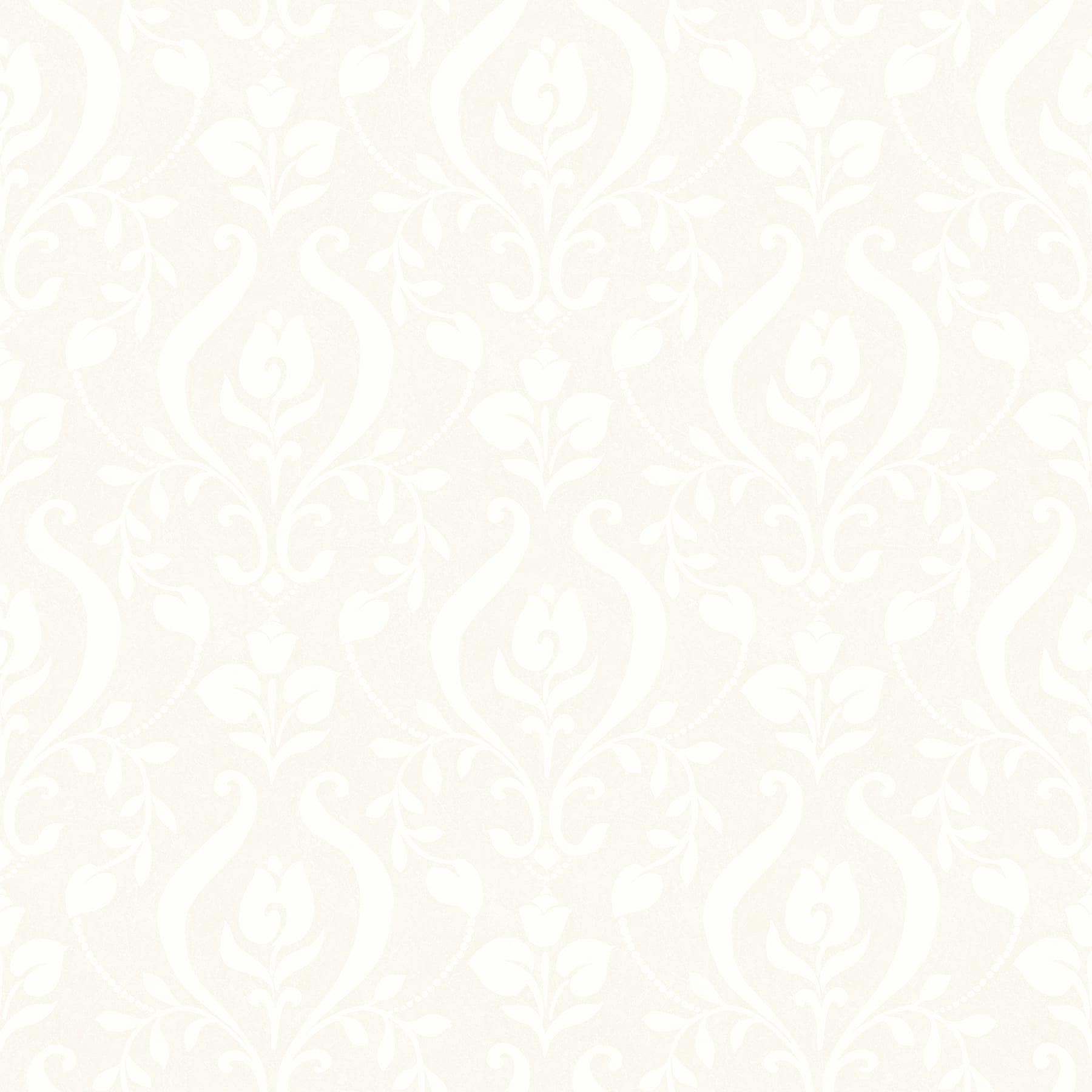 Chesapeake Eloise Light Grey Damask Wallpaper