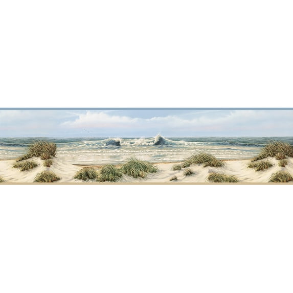 Chesapeake Falmouth Beige Shoreline Border