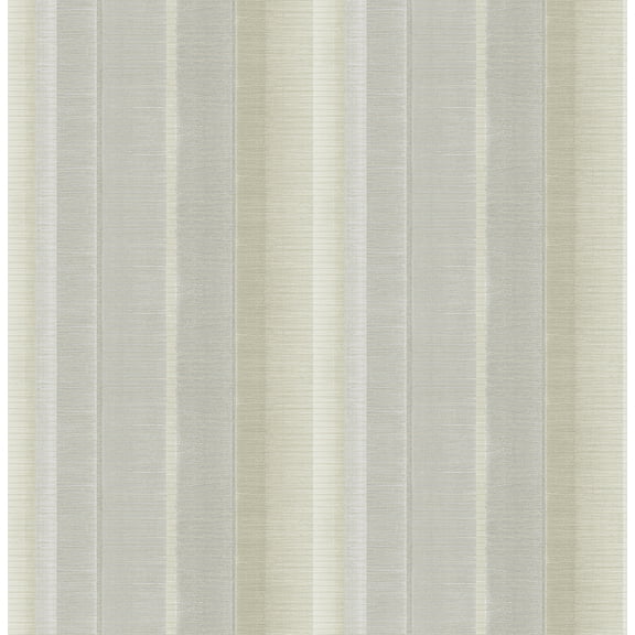 Chesapeake Flat Iron Silver Stripe Wallpaper, 20.5-in by 33-ft, 56.38 sq. ft.